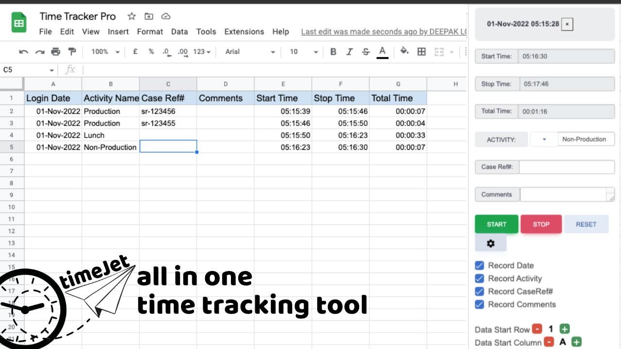 Google Sheets Addon